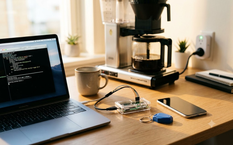 Brew-tiful Mornings: Automating Office Coffee with a Pi Zero & BLE Beacons