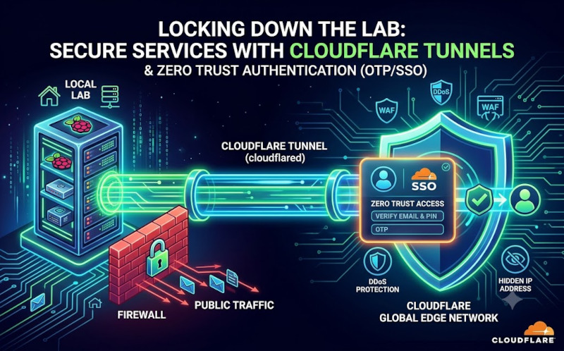Locking Down the Lab: Secure Your Services with Cloudflare Tunnels & Zero Trust