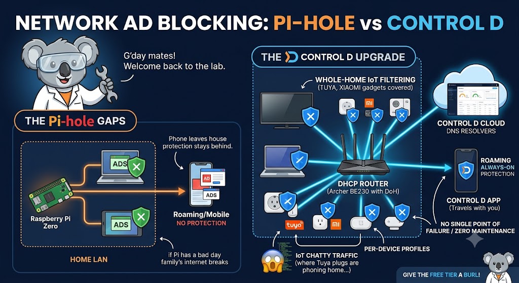 Beyond Pi-hole: Network-Wide DNS Filtering on the Router with Control D