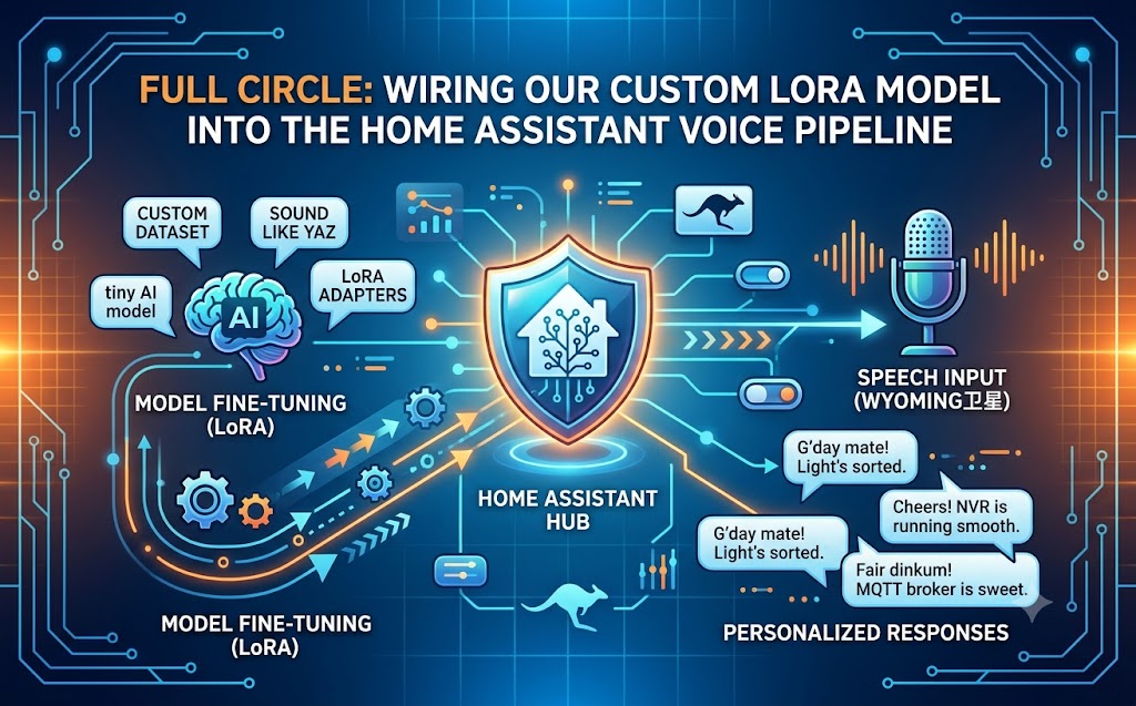 Full Circle Wiring Our Custom LoRA Model into the Home Assistant Voice Pipeline